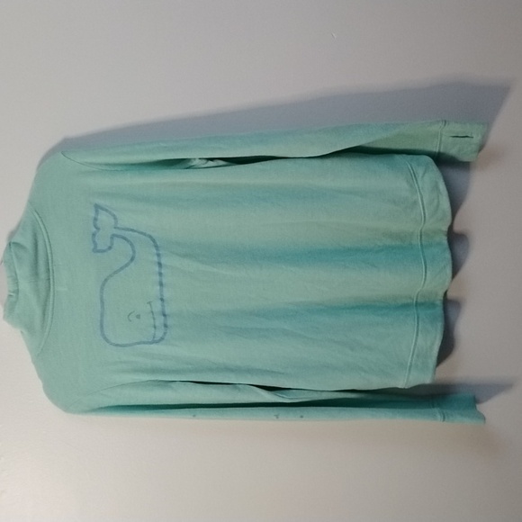 Vineyard Vines Light Green Coastal Pullover Drawstring Sweatshirt Whale Logo - Picture 9 of 16